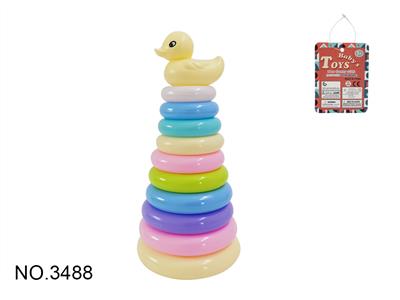 十层吹瓶套圈（大黄鸭)  马卡龙色 - OBL853949