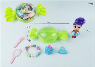 BEAUTIFUL CANDY BOX PLUS TWO-AND-A-HALF INCH LITTLE CONFUSED DOLL - OBL854052