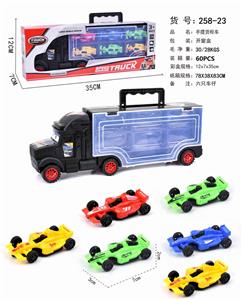 HAND-HELD GIFT BOX CONTAINER TAXIING TOW TRUCK WITH 6 TAXIING F1 CARS - OBL854718