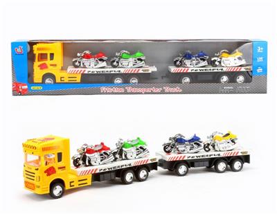 惯性拖头车2节平板（载4只哈雷） - OBL855212