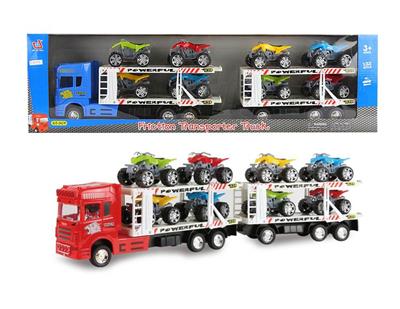 惯性双层拖头车2节(载8只沙滩摩托） - OBL855223