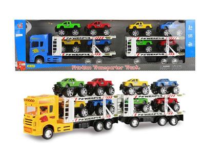 惯性双层拖头车2节(载8只皮卡） - OBL855226