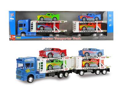 惯性双层拖头车2节（载4只美式运动车） - OBL855227