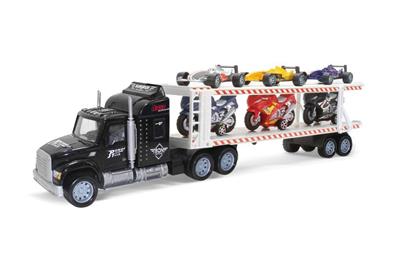 惯性双层拖头车（载3只摩托3只F1) - OBL855261