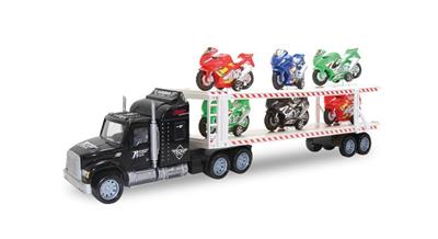 惯性双层拖头车(载6只摩托） - OBL855264