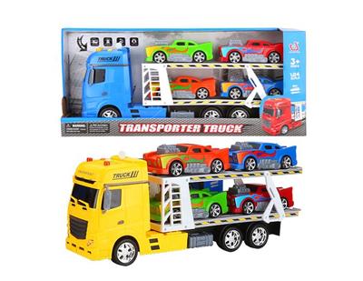 早教灯光声音惯性运输车（载4只美式运动车） - OBL855277