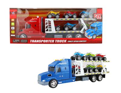 早教灯光声音惯性运输车（载6只沙滩摩托） - OBL855282