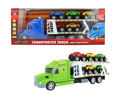 早教灯光声音惯性运输车（载6只皮卡） - OBL855283