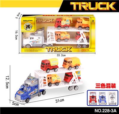 惯性双层拖头车拖4只滑行工程车 - OBL855410