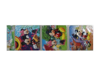 THREE PIECE VILLAGE COLOR PRINTING CARTOON PATTERN MOSAIC - OBL855456