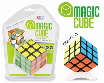 THIRD-ORDER 5.5 BLACK STICKER RUBIKS CUBE - OBL855663