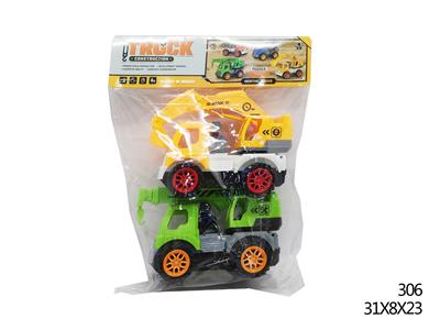 二只庄惯性工程车（挖土+吊臂） - OBL856303