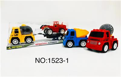 三款惯性工程车拖推土 - OBL857384