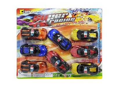 TRANSPARENT SPRAY-PAINTED RETURN POLICE CAR - OBL857851