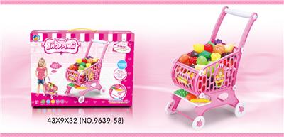 自装购物推车粉色水果款 - OBL858076