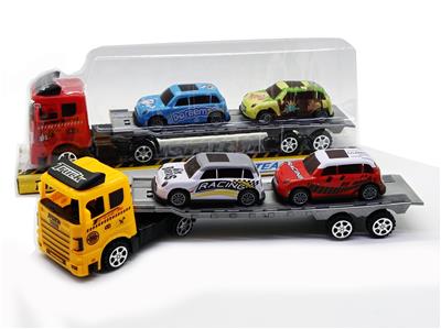 惯性拖头车载回力铁皮车 - OBL858461