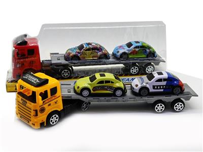 惯性拖头车载回力铁皮甲虫车 - OBL858462