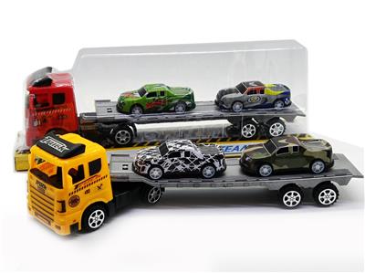 惯性拖头车载回力铁皮皮卡车 - OBL858463