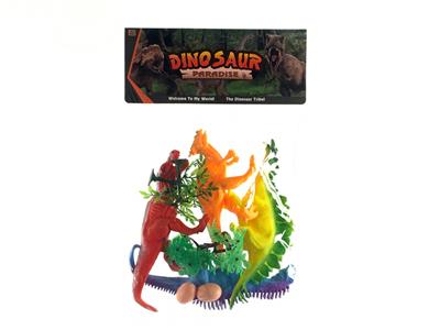 12 INCH 4 HOLLOW DINOSAURS (WITH WHISTLE) - OBL858708