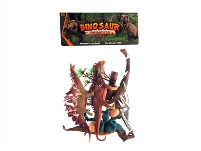 12寸4只空心恐龙(仿真) - OBL858709