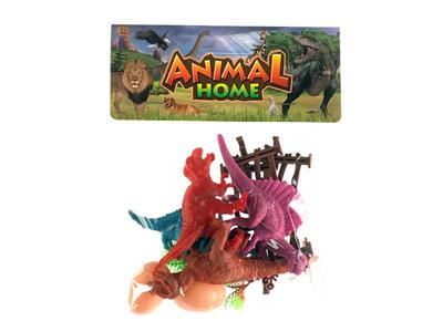 4只实心恐龙+配件 - OBL858753