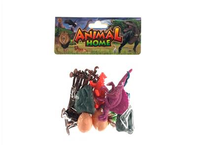 3只实心恐龙+配件 - OBL858758