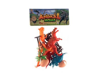 4只实心恐龙+配件 - OBL858763