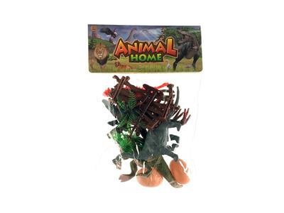 4只实心恐龙+配件 - OBL858768