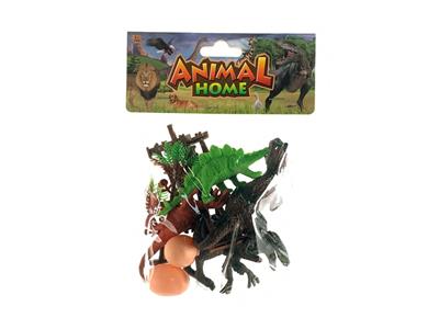 4只实心恐龙+配件 - OBL858769