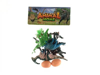 4只实心恐龙+配件 - OBL858772