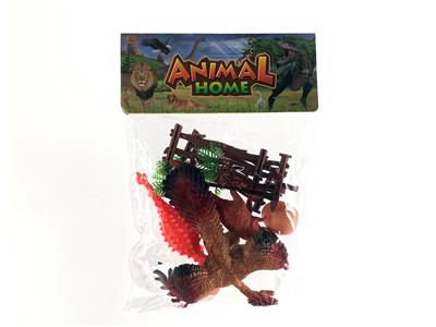 3只实心恐龙+配件 - OBL858774