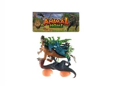 4只实心恐龙+配件 - OBL858775