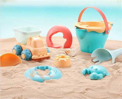 SOFT GLUE BEACH WATER TOY 9PCS - OBL858862