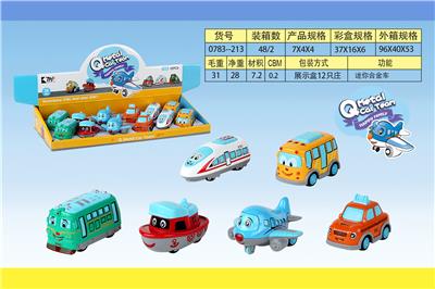 SIX STYLES AND SIX COLORS OF RECOIL ALLOY CARTOON CAR - OBL859041