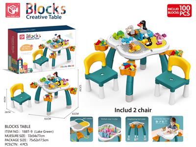 Plum-shaped building blocks table - OBL859100