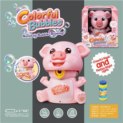 ELECTRIC CARTOON PIG BUBBLE MACHINE - OBL859601