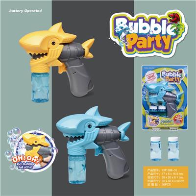 ELECTRIC CARTOON SHARK BUBBLE GUN - OBL859602