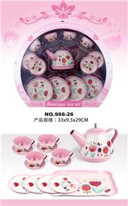 过家家马口铁矮壶粉红花 - OBL859918