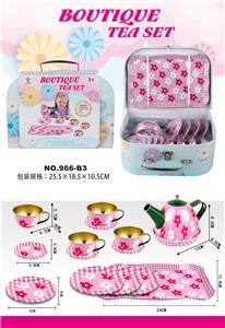 过家家粉底花茶具礼品盒 - OBL859941