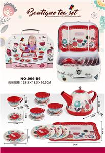 过家家大红古典花茶具礼品盒 - OBL859944