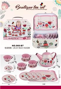 过家家粉红古典花茶具礼品盒 - OBL859945