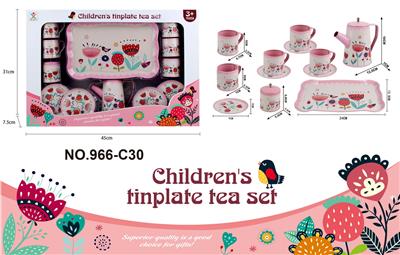 过家家马口铁高壶粉红花 - OBL859974