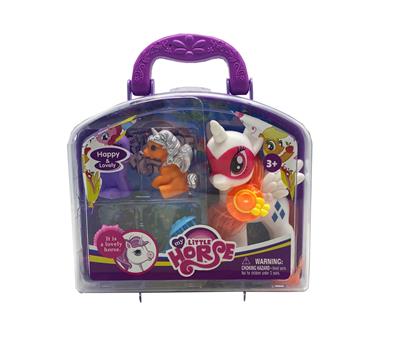 LARGE ENAMEL UNICORN WITH 2 SMALL ENAMEL UNICORN WITH COMB BAG - OBL860434