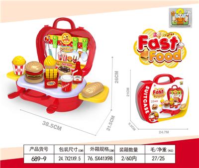 2 IN 1 HAMBURGER FAST FOOD SUITCASE - OBL860617