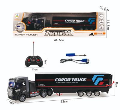 1:48四通拖头遥控车-货柜（带灯光） - OBL860740