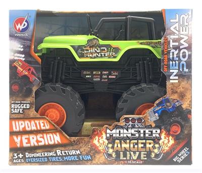 1: 16SCALE INERTIA MONSTER DINOSAUR TRUCK - OBL863330