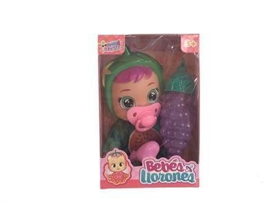 8 8-INCH ENAMEL BRACELET 4-TONE IC WILL SHED TEARS FRUIT CRYING DOLL MIXED - OBL863564