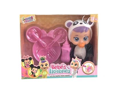 3 5 INCH SOLID WITH 4 SOUND IC WILL SHED TEARS BEAR MICKEY MINNIE CRYING DOLL MIX - OBL863571