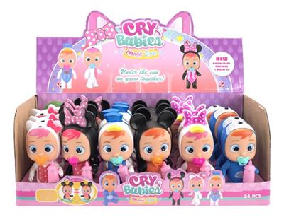 5.5-INCH TEARFUL MUSIC IC WITH FLASH CRYING DOLL, A DISPLAY OF 24 ZHUANG - OBL863781