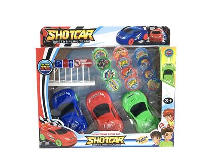 HIGH SPEED CHARIOT: EJECTION CHARIOT AND ROAD SIGN SET AND 12 ROUND DISC BULLETS 3 CHARIOTS WITH INERTIAL EJECTION FUNCTION\ - OBL864144